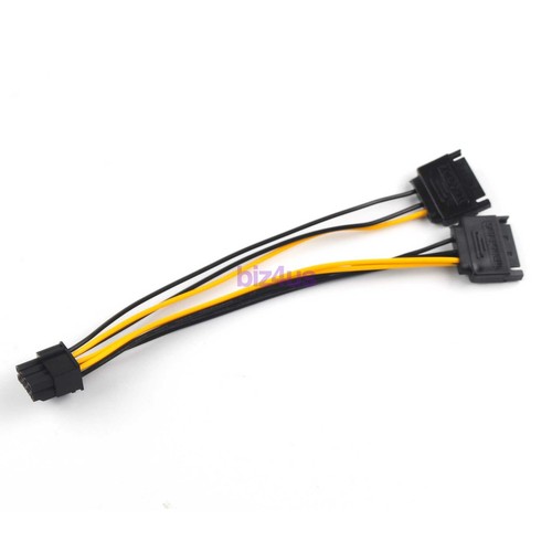 Dual 15pin sata male pcie - male,